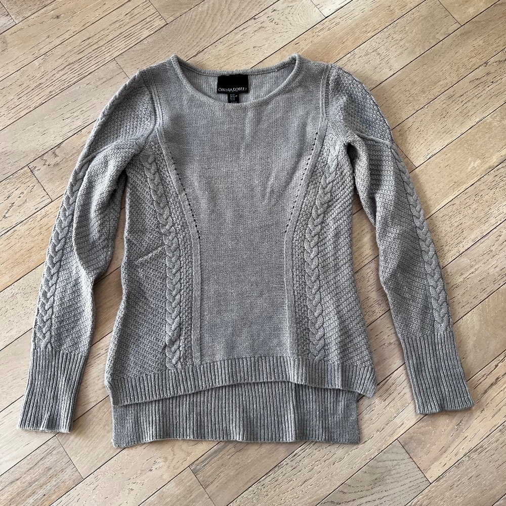 Cynthia Rowley Size XSmall Gray Sweater